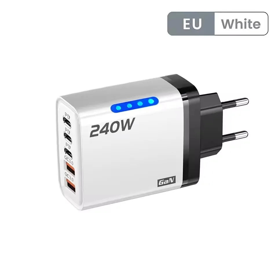 Station de Charge GaN 240 W – USB-C 5-en-1