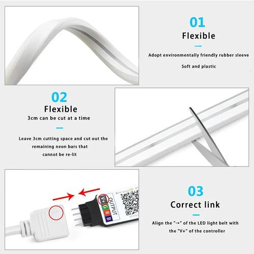 Bande LED RGB Wi-Fi Intelligente – Compatible Alexa & Google Home
